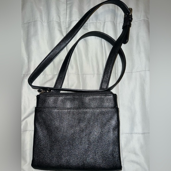 Karl Lagerfeld Black Leather Crossbody - Picture 2 of 3